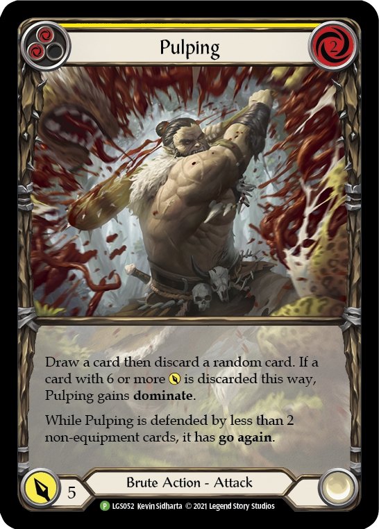 Pulping (Yellow) [LGS052] (Promo) Rainbow Foil - Bea DnD Games