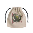 Q Workshop Call of Cthulhu Dice Bag (Beige & Multicolour) - Bea DnD Games