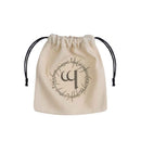 Q Workshop Elven Dice Bag (Beige and Black) - Bea DnD Games