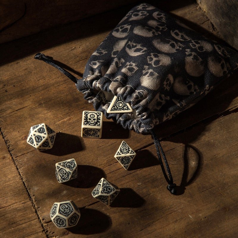 Q Workshop Skull Fullprint Dice Bag - Bea DnD Games