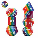 Rainbow Pride Dice Set & Dice Bag - Support RAINBOW YOUTH with your purchase - Bea DnD Games