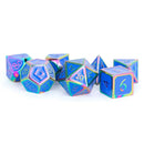 Rainbow Rollers - 7 Piece Polyhedral Dice Set & Dice Case ($10 from the sale of each set donated to Rainbow Youth) - Bea DnD Games