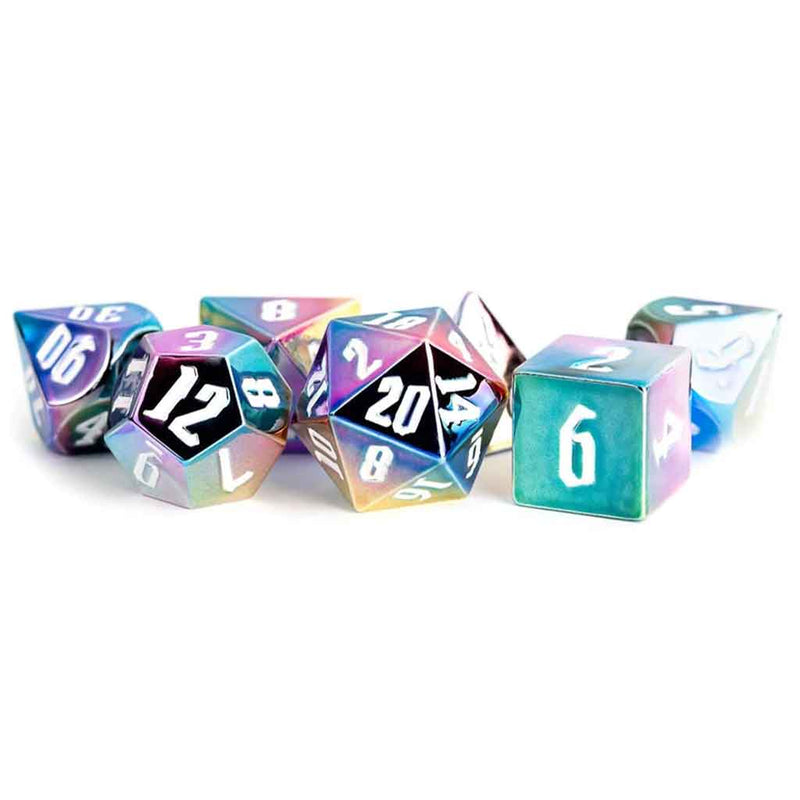 Rainbow Ward - 7 Piece Polyhedral Dice Set & Dice Case ($10 from the sale of each set donated to Rainbow Youth) - Bea DnD Games