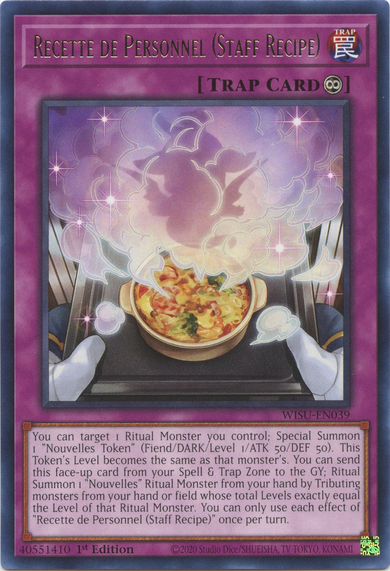 Recette de Personnel (Staff Recipe) [WISU-EN039] Rare - Bea DnD Games