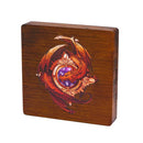 Red Dragon Bamboo Dice Case - Bea DnD Games
