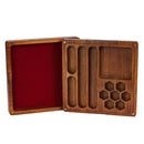 Red Dragon Bamboo Dice Case - Bea DnD Games