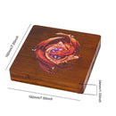 Red Dragon Bamboo Dice Case - Bea DnD Games