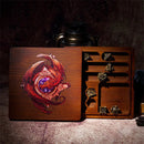 Red Dragon Bamboo Dice Case - Bea DnD Games
