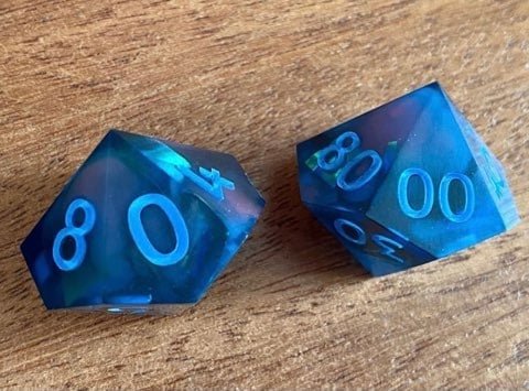 Reyla - New Zealand Made Handcrafted Dice Set by Tui Dice - Bea DnD Games