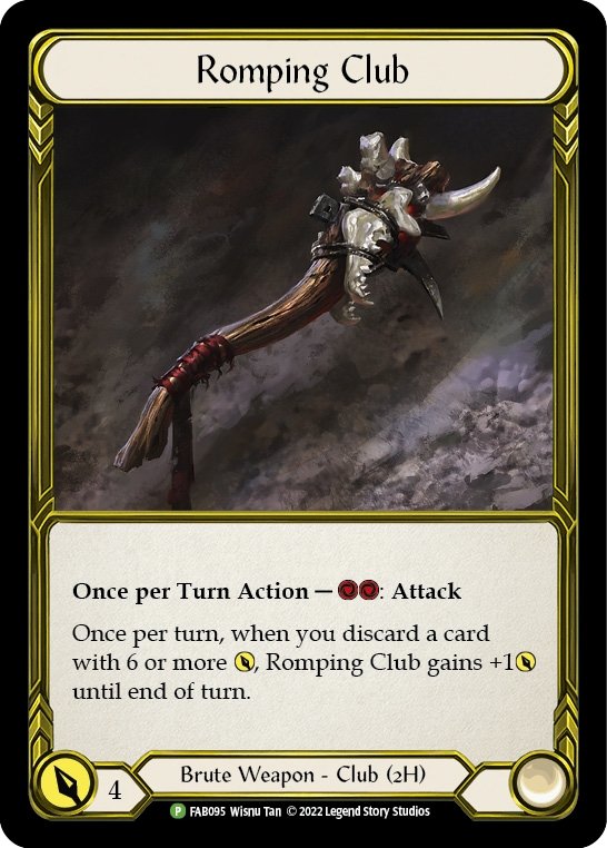 Romping Club (Golden) [FAB095] (Promo) Cold Foil - Bea DnD Games