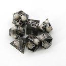Saint-Saëns Handcrafted Sharp Edge Dice Set & Dice Case - Bea DnD Games