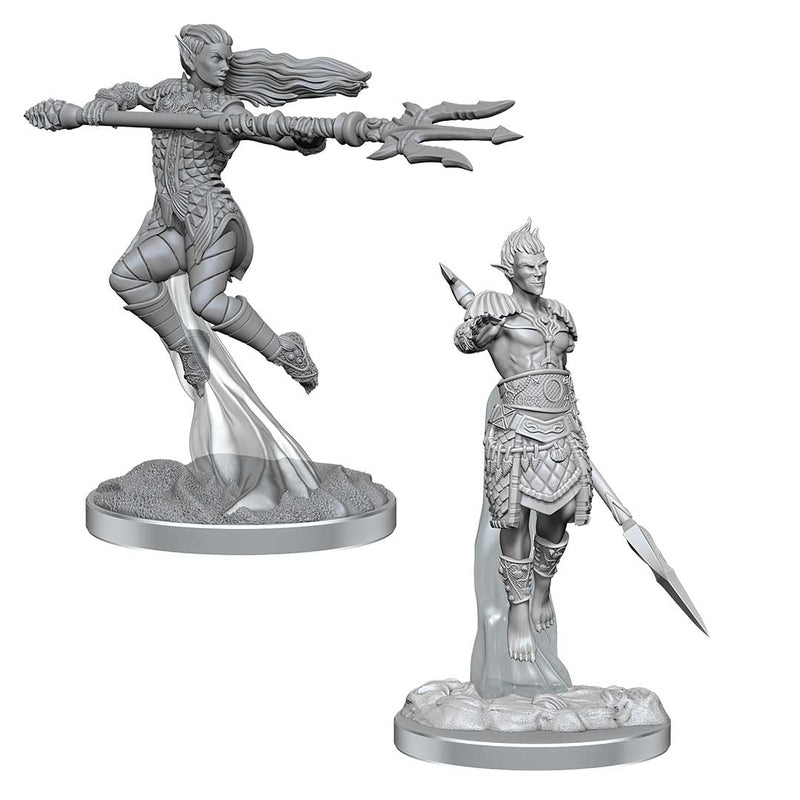 Sea Elf Fighters - Nolzurs Marvelous Unpainted Miniatures - Bea DnD Games
