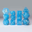 Sea Stout 12 Piece Dice Set with Silver Ink + Dice Bag (Kraken Dice) - Bea DnD Games