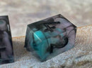 Seafoam & Sakura New Zealand Made Handcrafted Dice Set by Tui Dice - Bea DnD Games