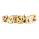 'Serenity' Handcrafted Jasper Dice Set & Dice Case - Bea DnD Games
