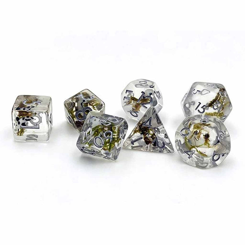 Shadowfell Koi - 7 Piece Polyhedral Dice Set + Dice Bag - Bea DnD Games