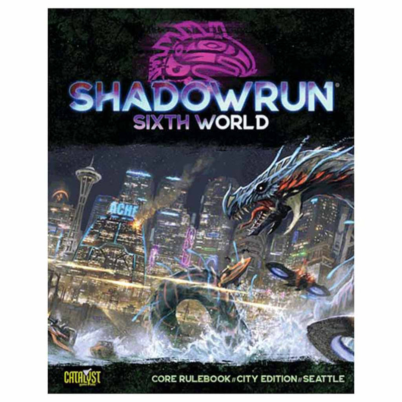 Shadowrun Sixth Edition Core Rulebook (City Edition - Includes Seattle Setting) - Bea DnD Games
