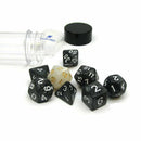 Sirius Dice Grey Pearl 8 Piece Polyhedral Dice Set - Bea DnD Games
