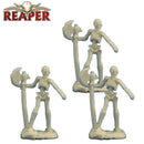 Skeleton Warrior Axeman - Dark Heaven Bones Unpainted Miniatures by Reaper Miniatures - Bea DnD Games