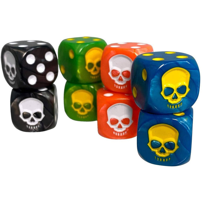 Skull D6 Dice Set (8d6's) - Bea DnD Games
