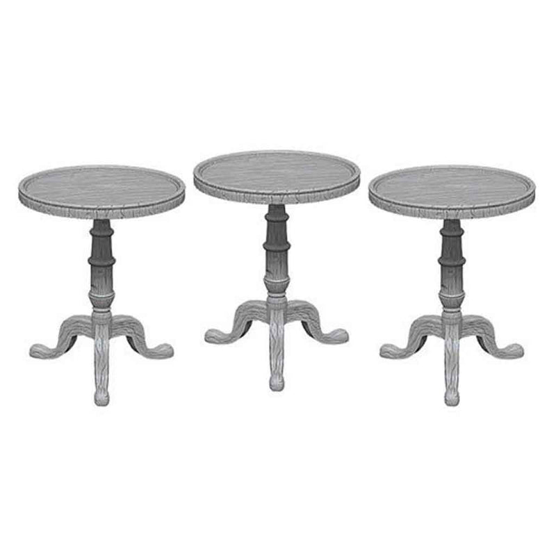 Small Round Tables Unpainted Miniatures - Bea DnD Games