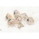 Snowman Christmas Dice - 7 Piece Polyhedral Dice Set + Dice Bag - Support Wellington City Mission - $5 from each purchase donated. - Bea DnD Games