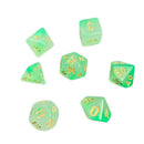 Spectral Ooze - 7 Piece Polyhedral Dice Set + Dice Bag - Bea DnD Games