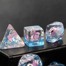 Squirrel Dice - 7 Piece Polyhedral Dice Set + Dice Bag - Bea DnD Games