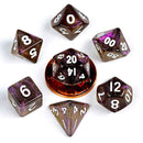 Stardust Supervolcano Mini Polyhedral Dice Set - Bea DnD Games
