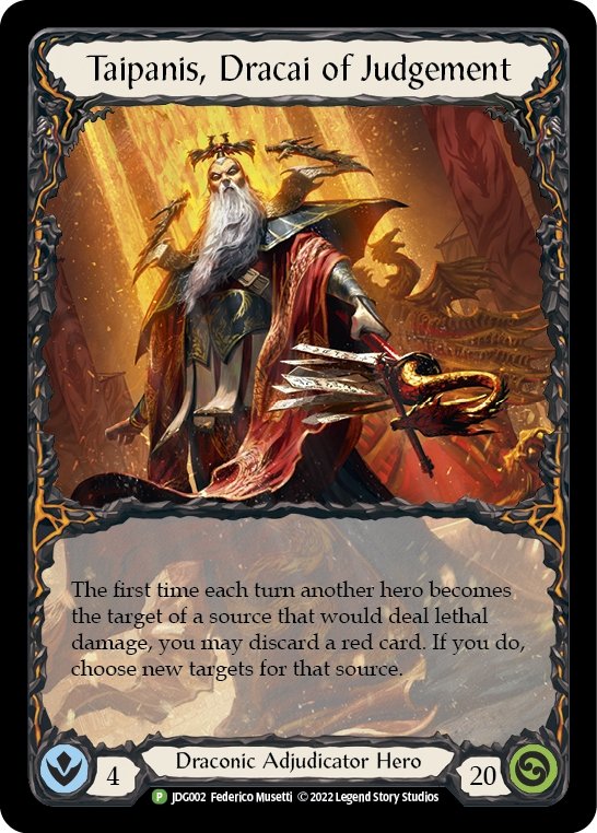 Taipanis, Dracai of Judgement [JDG002] (Promo) Rainbow Foil - Bea DnD Games