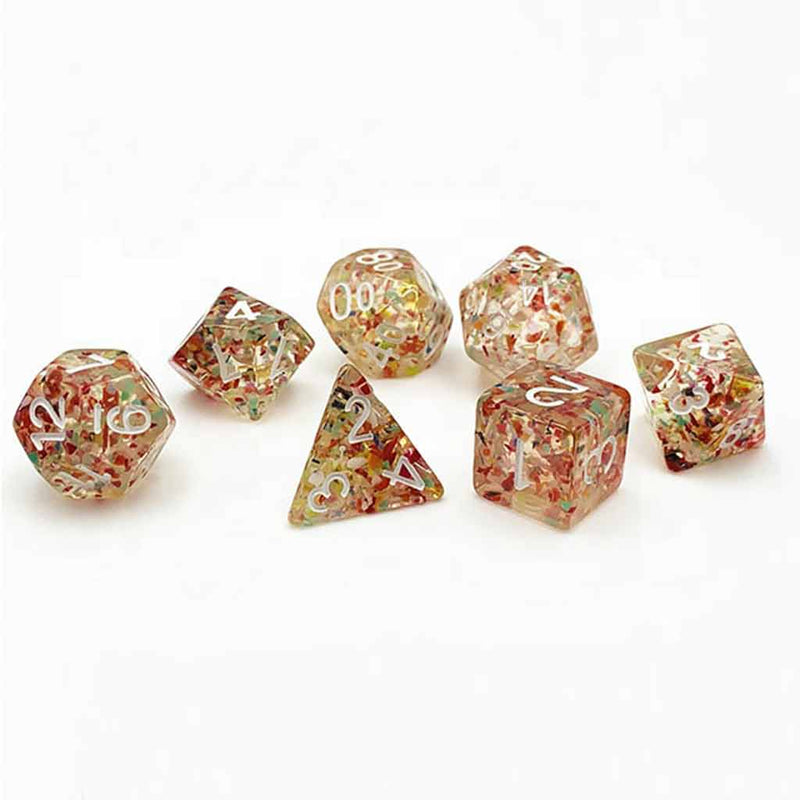 That 70s Show - 7 Piece Polyhedral Dice Set + Dice Bag - Bea DnD Games