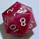 'The Big Red Chonk' New Zealand Made Handcrafted Giant D20 Dice by Tui Dice - Bea DnD Games