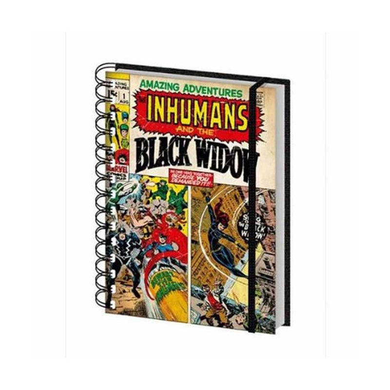 The Inhumans and the Black Widow Spiral Notebook - Bea DnD Games