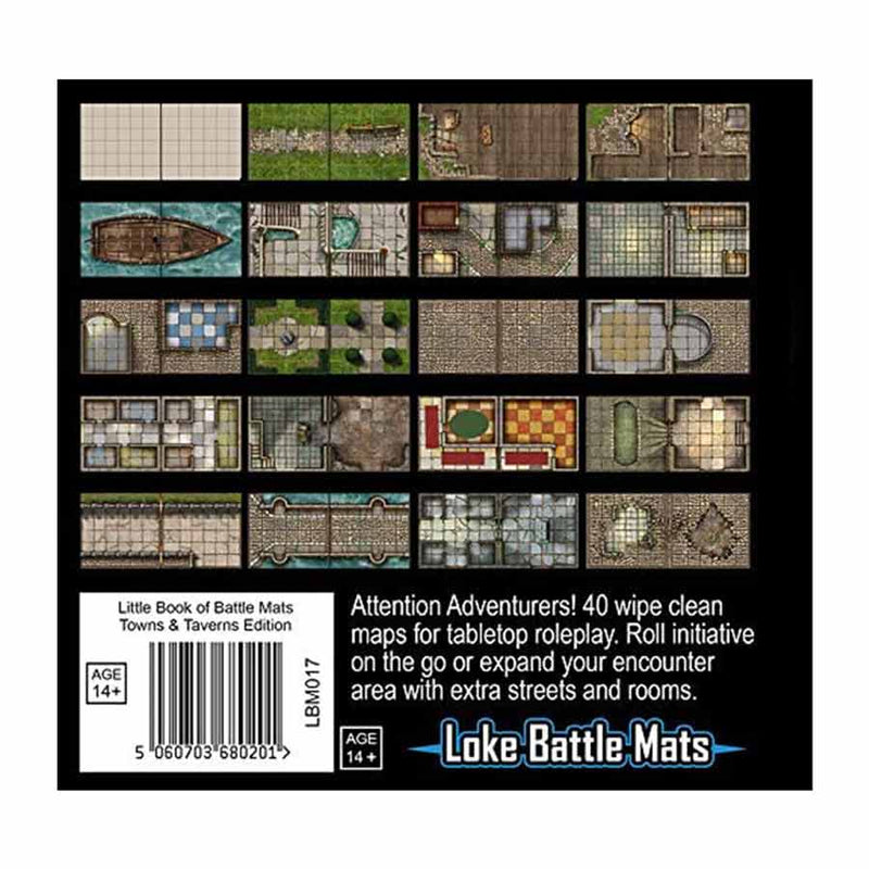 The Little Book of Battle Mats Towns & Taverns Edition - Bea DnD Games