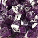 The Original Ice Cream Dice Grape Float 7pc Dice Set( Handcrafted Dice) & Dice Case - Bea DnD Games