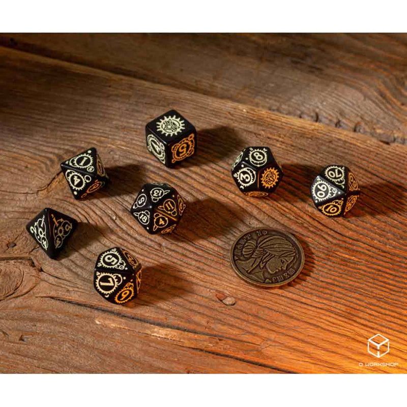 The Witcher Ciri - The Zireael Dice Set (with coin) by Q Workshop - Bea DnD Games
