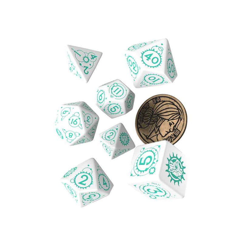 The Witcher Dice Set Ciri - The Law of Surprise Dice Set (with coin) by Q Workshop - Bea DnD Games