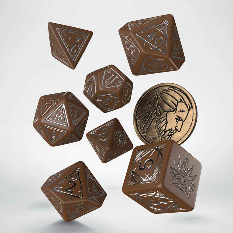 The Witcher Dice Set Geralt - Roach's Companion (with coin) by Q Workshop - Bea DnD Games