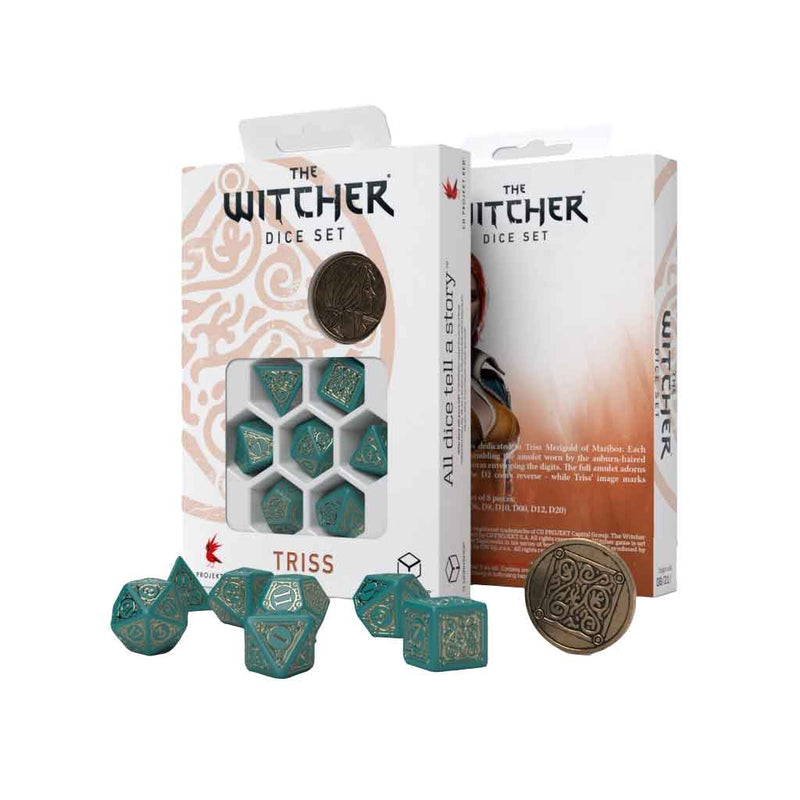 The Witcher - Triss The Beautiful Healer Dice Set (with coin) by Q Workshop - Bea DnD Games