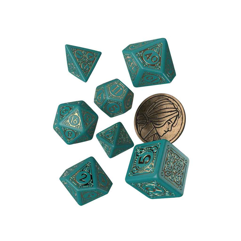 The Witcher - Triss The Beautiful Healer Dice Set (with coin) by Q Workshop - Bea DnD Games