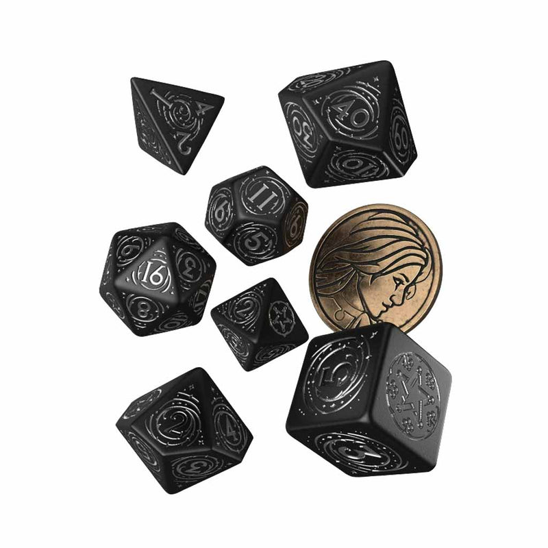 The Witcher Yennefer - The Obsidian Star Dice Set (with coin) by Q Workshop - Bea DnD Games