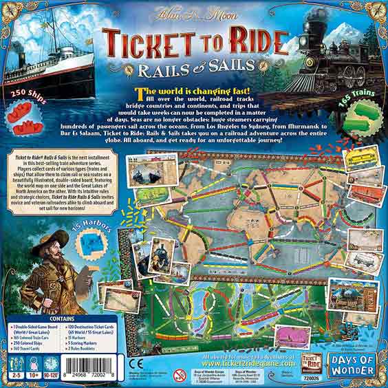 Ticket to Ride - Rails & Sails - Bea DnD Games