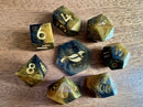 Tiger Eye - New Zealand Made Handcrafted Dice Set by Tui Dice - Bea DnD Games