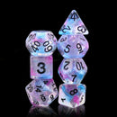 Titania's Dream - 7 Piece Polyhedral Dice Set + Dice Bag - Bea DnD Games