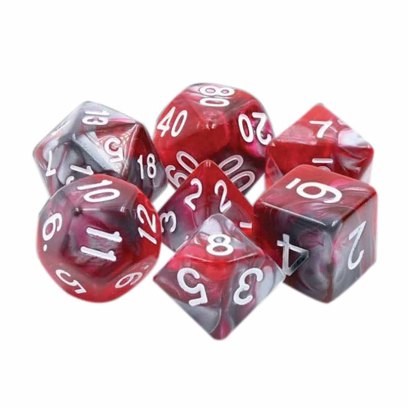 Titans Favour - 7 Piece Polyhedral Dice Set + Dice Bag - Bea DnD Games