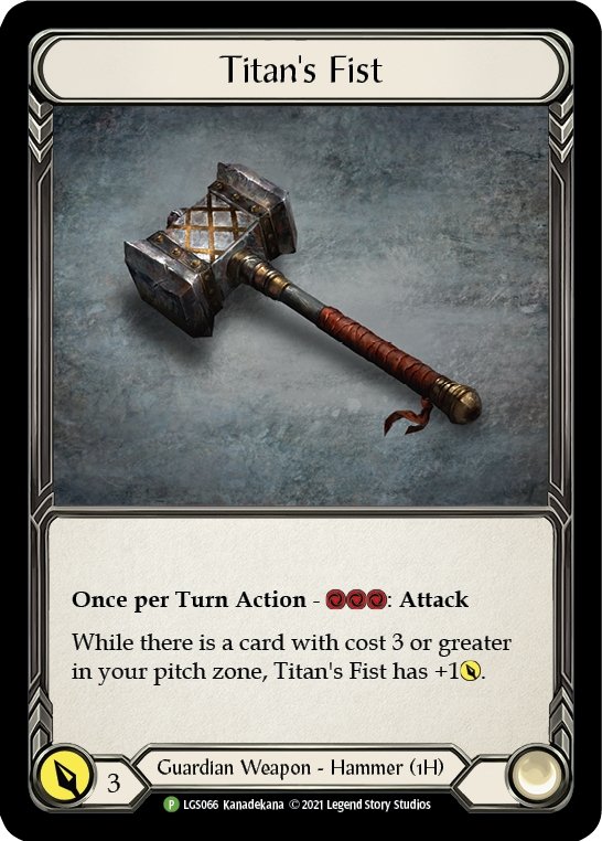 Titan's Fist [LGS066] (Promo) Cold Foil - Bea DnD Games