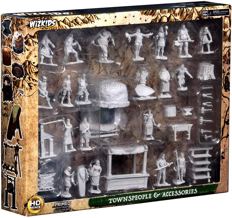 Townspeople & Accessories WizKids Deep Cuts Unpainted Miniatures - Bea DnD Games