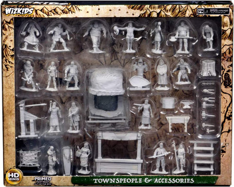 Townspeople & Accessories WizKids Deep Cuts Unpainted Miniatures - Bea DnD Games