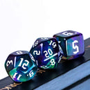 Tranquil Tide - 7 Piece Polyhedral Dice Set + Dice Bag - Bea DnD Games