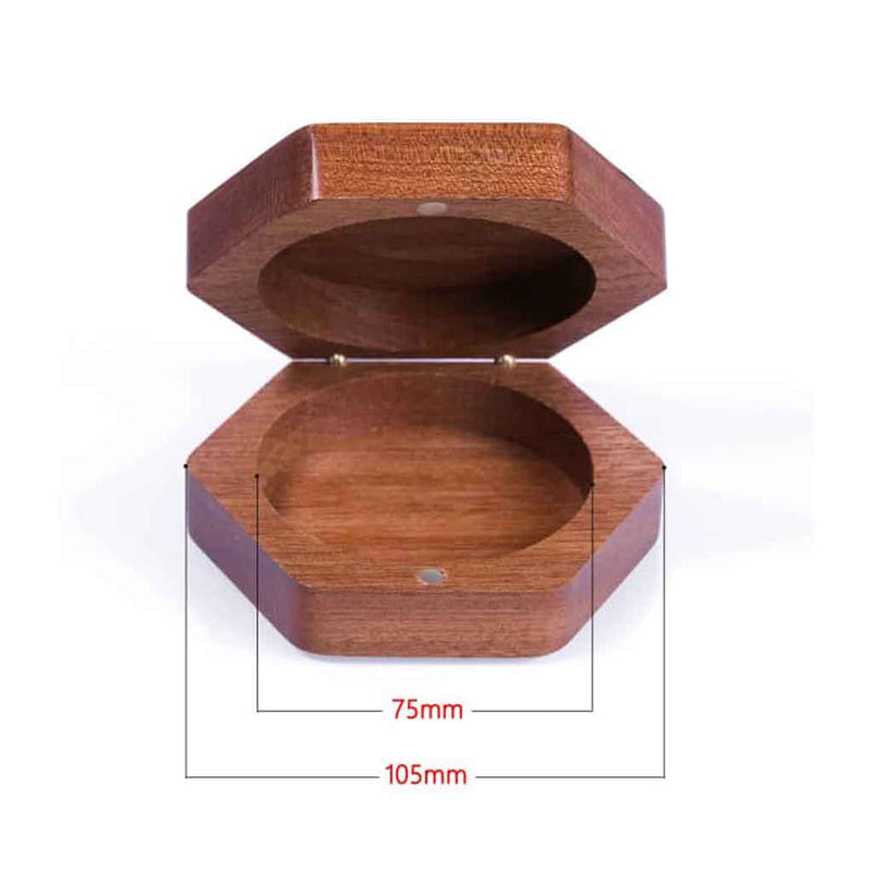 Tree of Life Hexagon (Sapele) Wooden Dice Box - Bea DnD Games